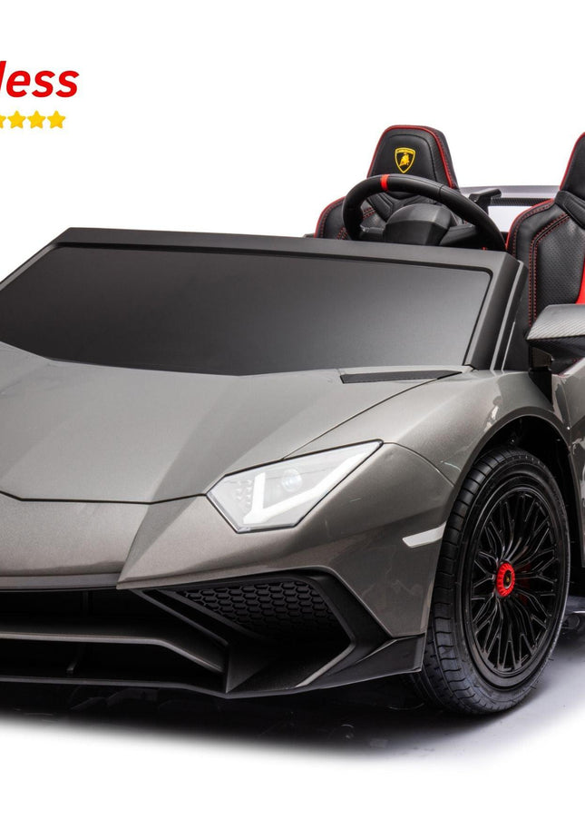 24V Lamborghini Aventador 2 Seater Ride on Car for Kids: Advanced Brushless Motor & Differential for High-Octane Fun-Toys - Kids-Freddo Toys-Urbanheer