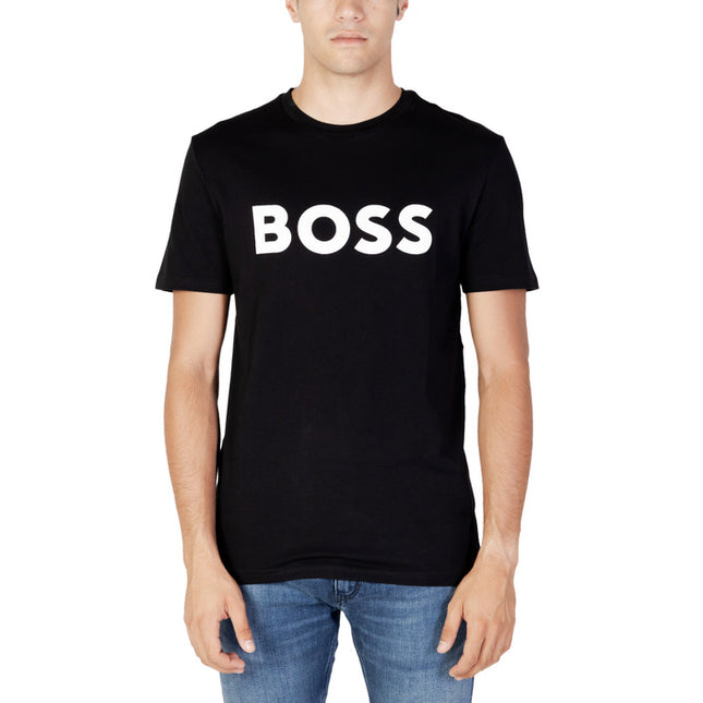 Boss Men T-Shirt-Clothing - Men-Boss-black-S-Urbanheer