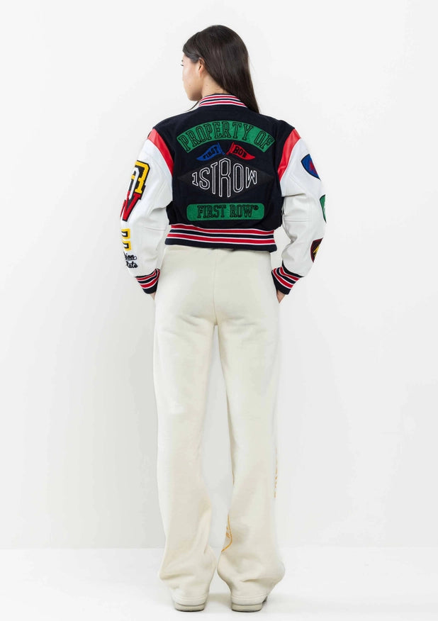 Championship Winner Cropped Varsity Jacket-Jacket-First Row-Urbanheer