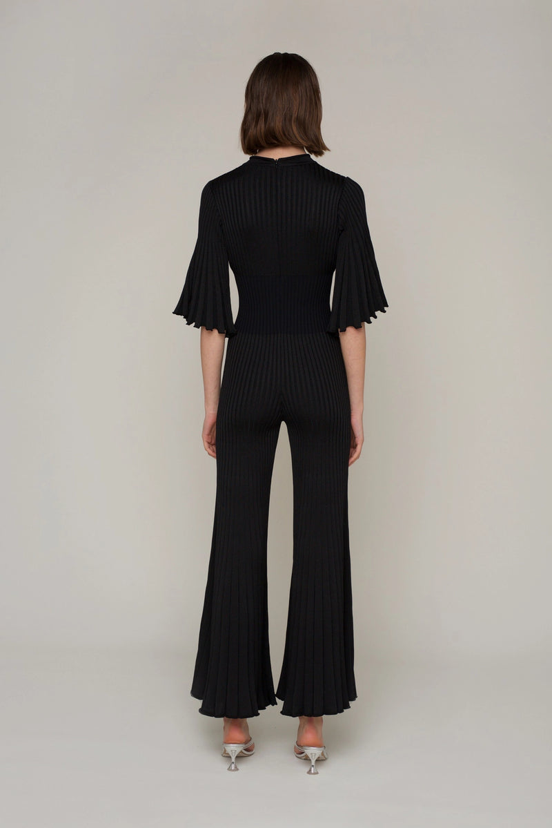 Bae Wide Leg Fitted Knit Jumpsuit-Clothing - Women-Amy Lynn-Urbanheer