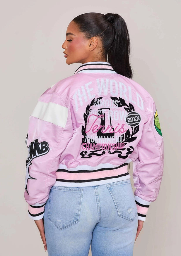 Tennis Varsity Jacket-Jacket-Vibrant M.i.U-Urbanheer