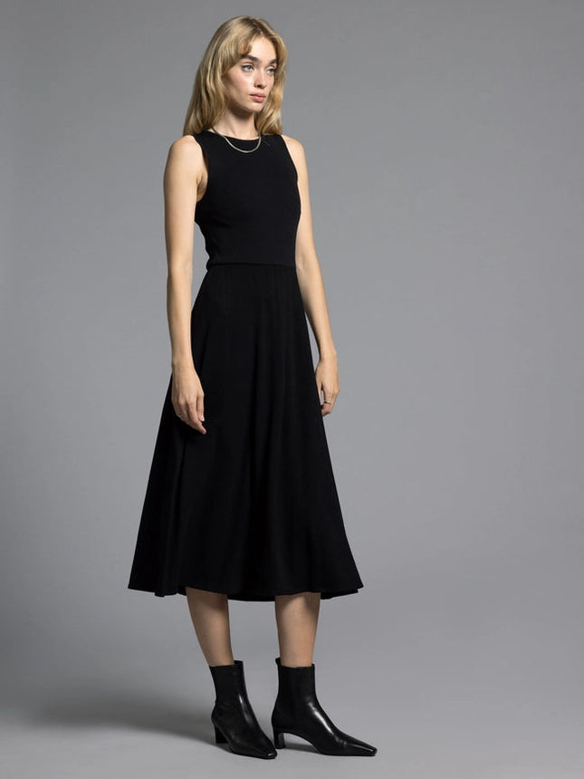 A Line Dress - Ariana Dress  BLACK