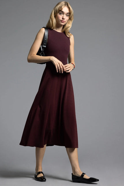 A Line Dress - Ariana Dress  DARK CHERRY