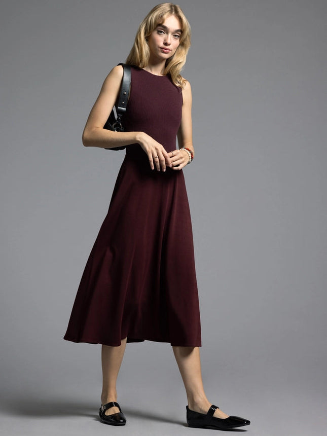 A Line Dress - Ariana Dress  DARK CHERRY