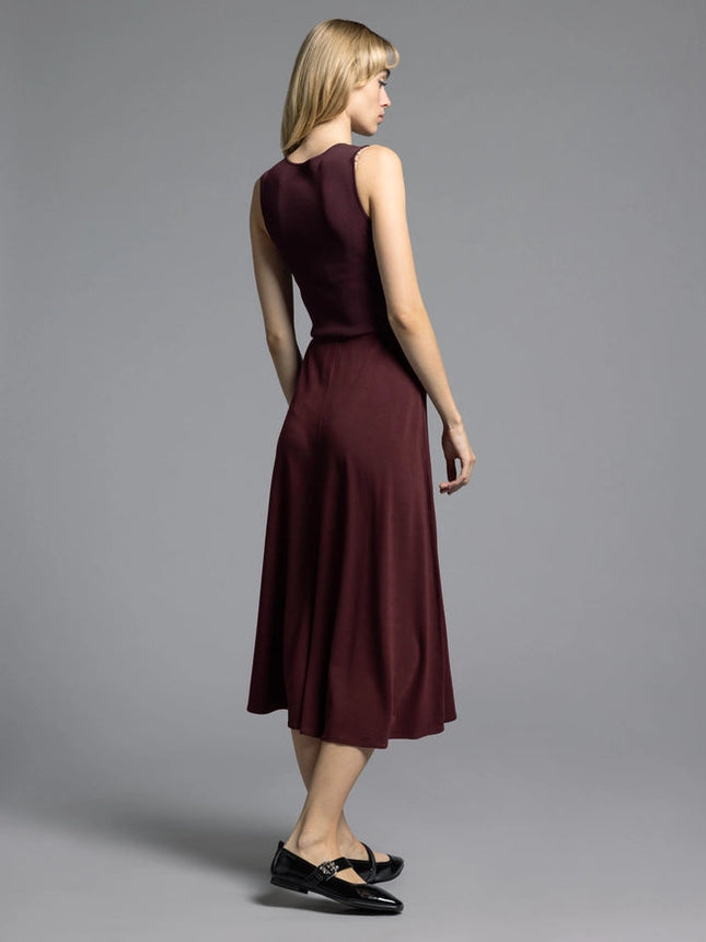 A Line Dress - Ariana Dress  DARK CHERRY