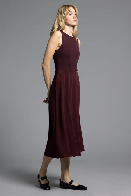 A Line Dress - Ariana Dress  DARK CHERRY