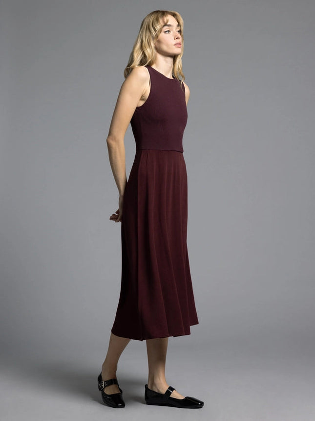 A Line Dress - Ariana Dress  DARK CHERRY