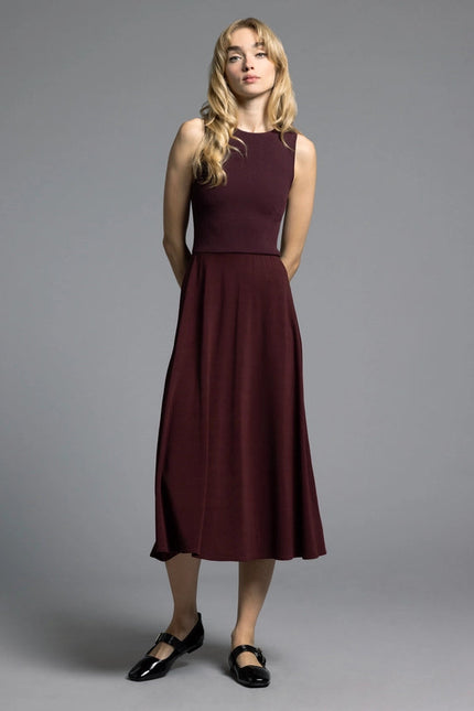 A Line Dress - Ariana Dress  DARK CHERRY