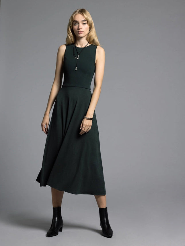 A Line Dress - Ariana Dress  DEEP FOREST