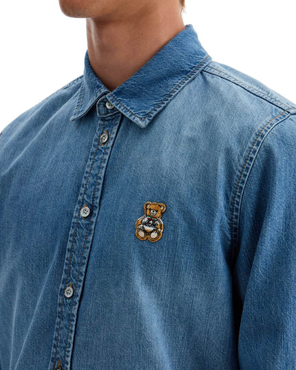 Moschino denim shirt with patch details