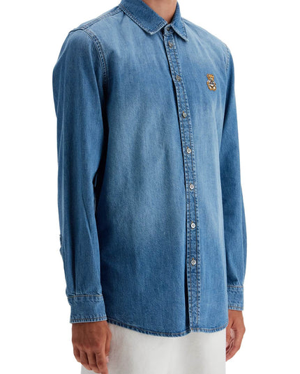 Moschino denim shirt with patch details