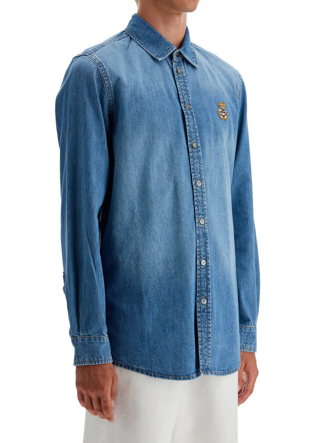 Moschino denim shirt with patch details