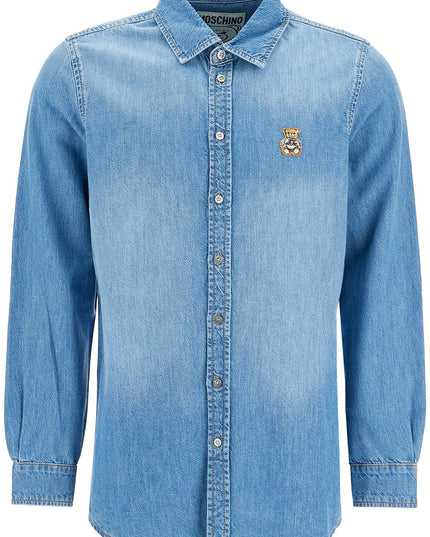 Moschino denim shirt with patch details