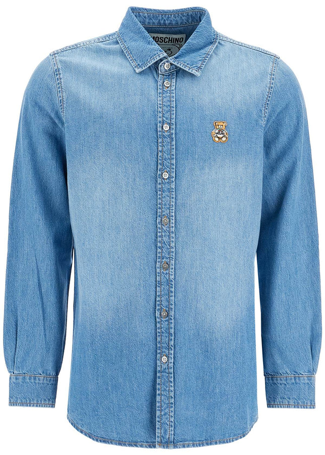 Moschino denim shirt with patch details