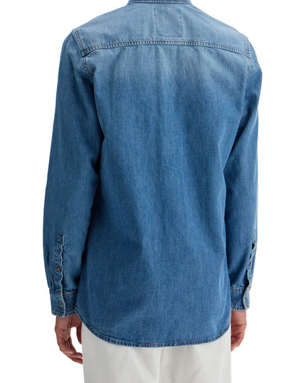 Moschino denim shirt with patch details