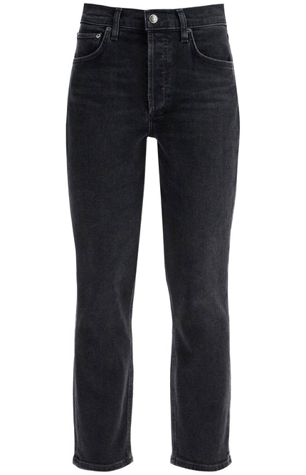 Agolde cropped riley jeans by