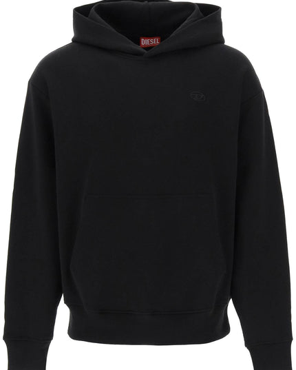 Diesel logo embroidered hoodie