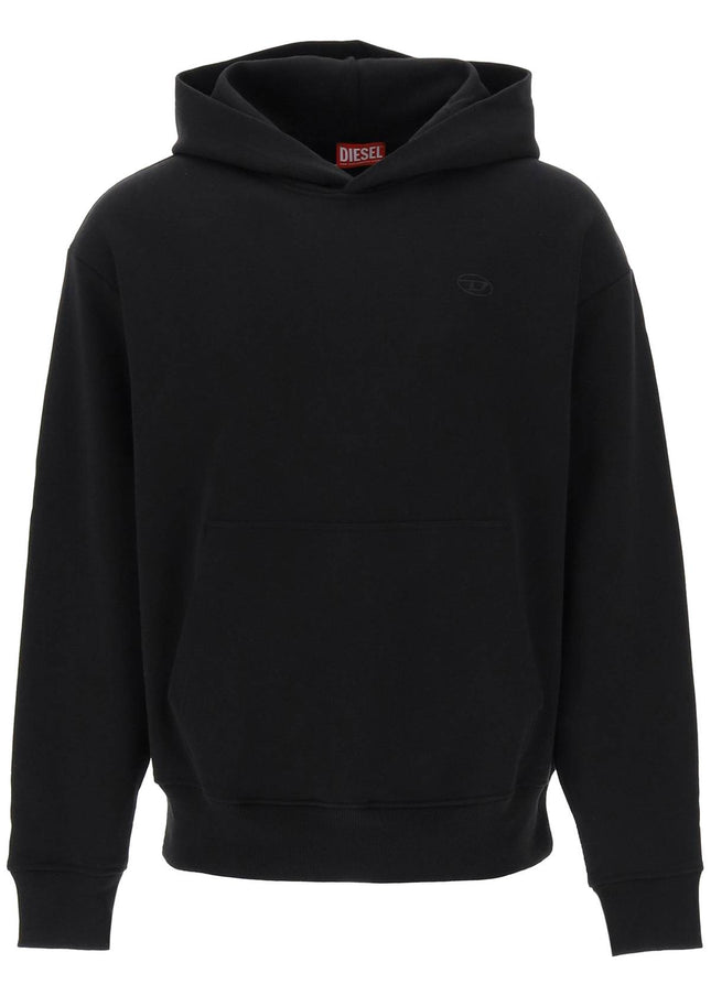 Diesel logo embroidered hoodie