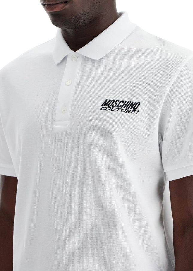 Moschino polo shirt with embroidered logo