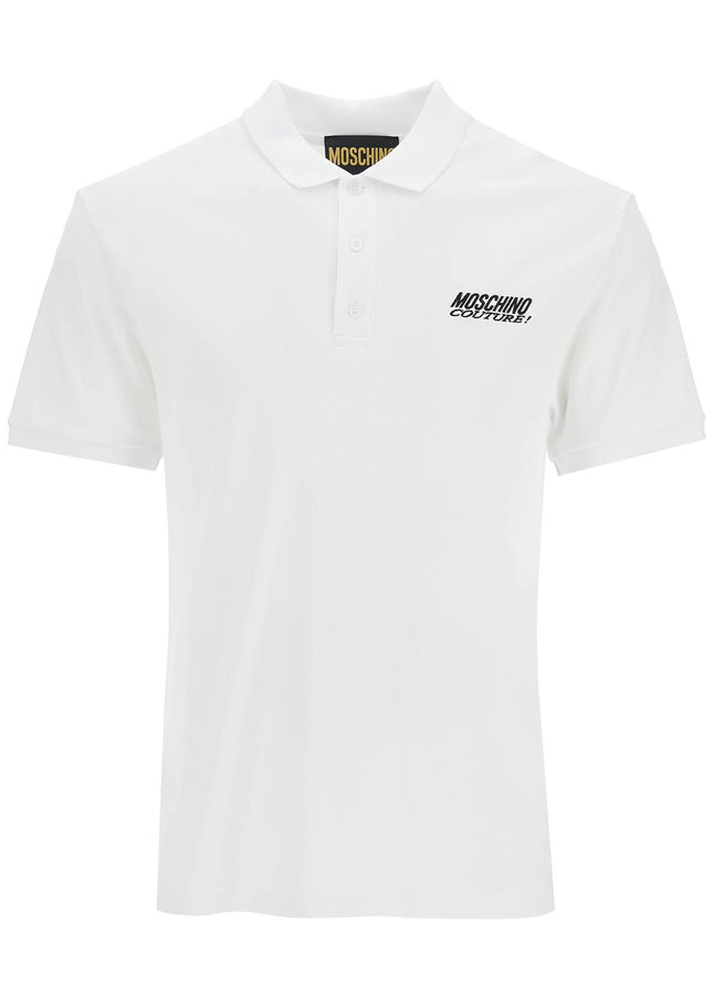 Moschino polo shirt with embroidered logo