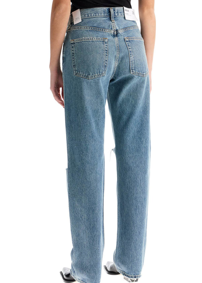 Agolde relaxed straight fit kelly used effect jeans