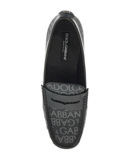 Dolce & Gabbana jacquard canvas loafers