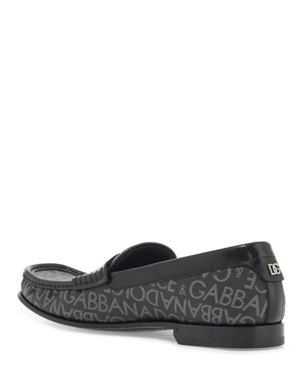 Dolce & Gabbana jacquard canvas loafers