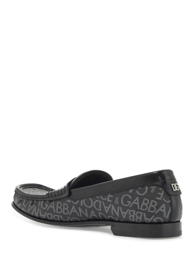 Dolce & Gabbana jacquard canvas loafers