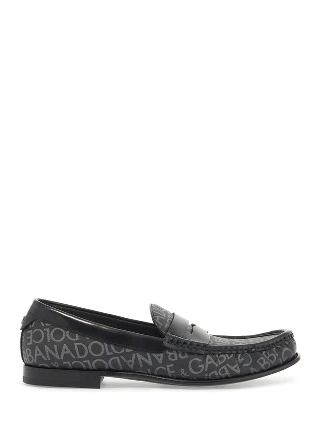 Dolce & Gabbana jacquard canvas loafers