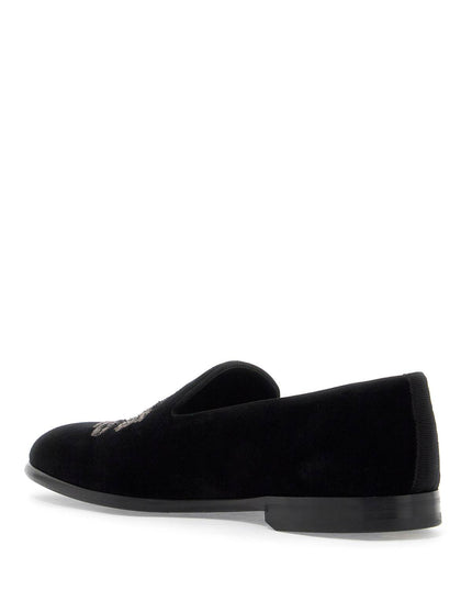 Dolce & Gabbana embroidered velvet loafers