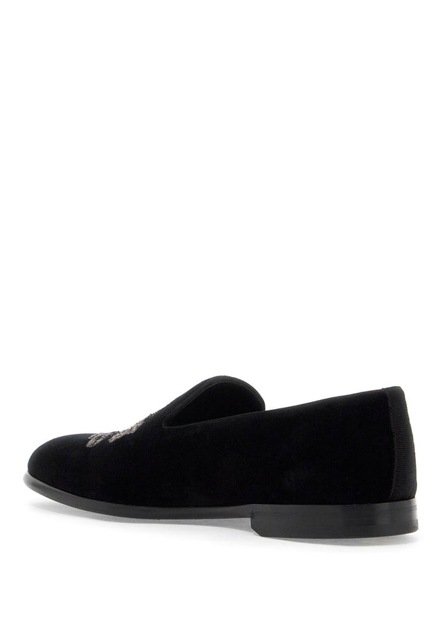 Dolce & Gabbana embroidered velvet loafers