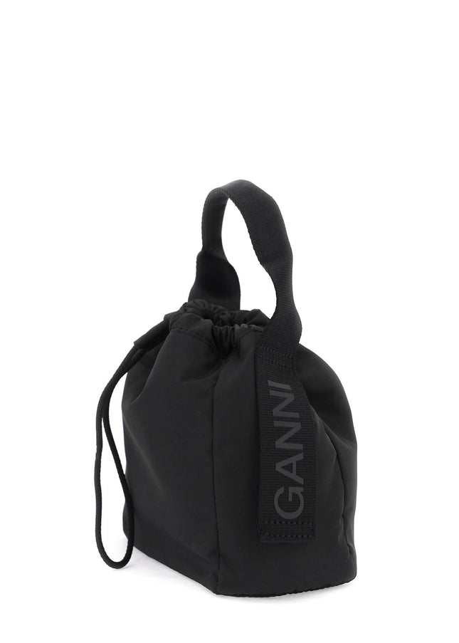 Ganni recycled nylon handbag with 9