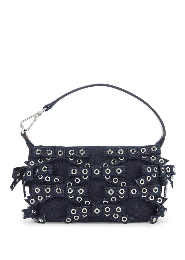 Ganni mini bow eyelet butterfly bag