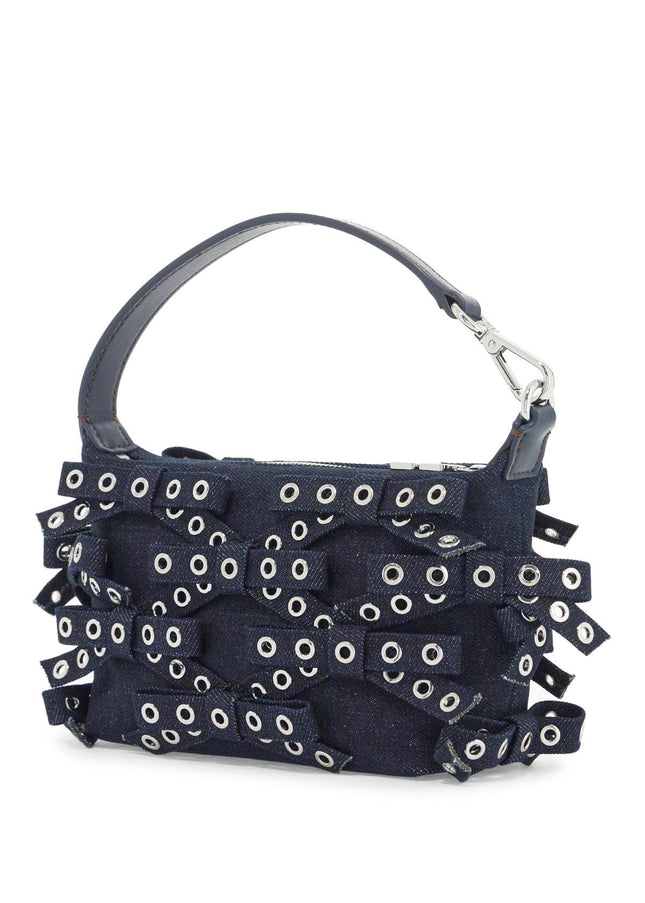 Ganni mini bow eyelet butterfly bag