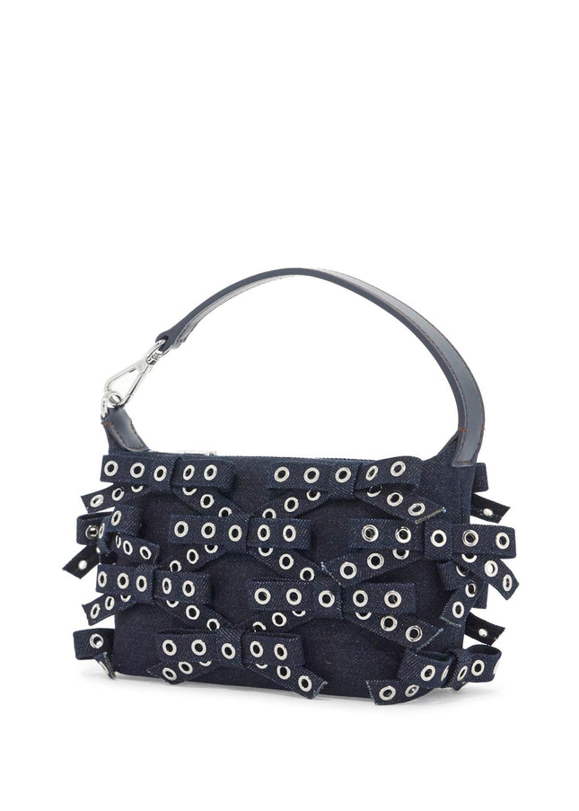 Ganni mini bow eyelet butterfly bag