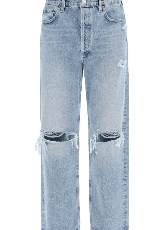 Agolde 90's destroyed jeans with distressed details