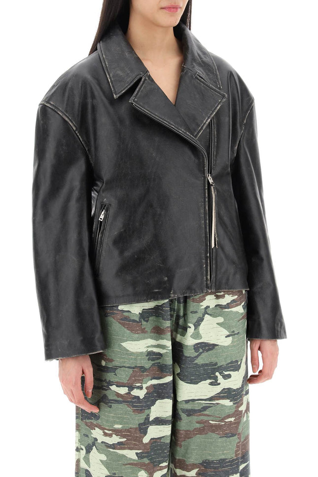 Acne Studios 'vintage leather jacket with distressed effect