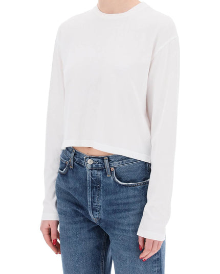 Agolde "cropped long-sleeved mason t