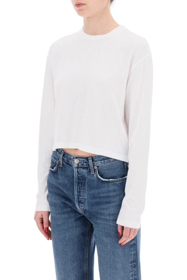 Agolde "cropped long-sleeved mason t