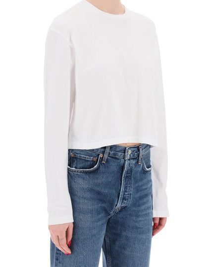 Agolde "cropped long-sleeved mason t