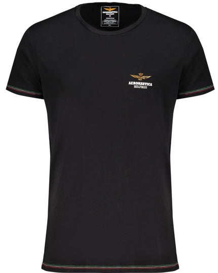 AERONAUTICA MILITARE BLACK MEN'S OUTDOOR T-SHIRT-0