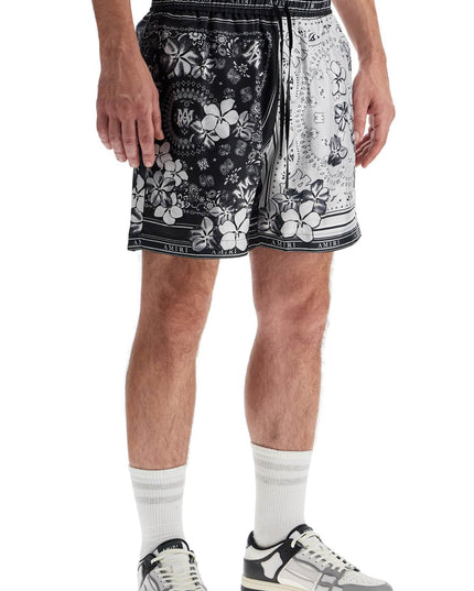 Amiri silk bandana print bermuda shorts