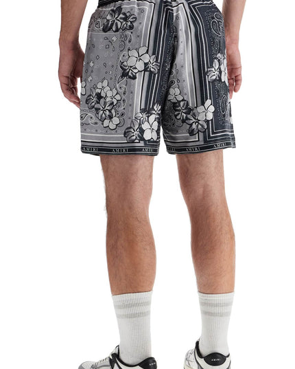 Amiri silk bandana print bermuda shorts