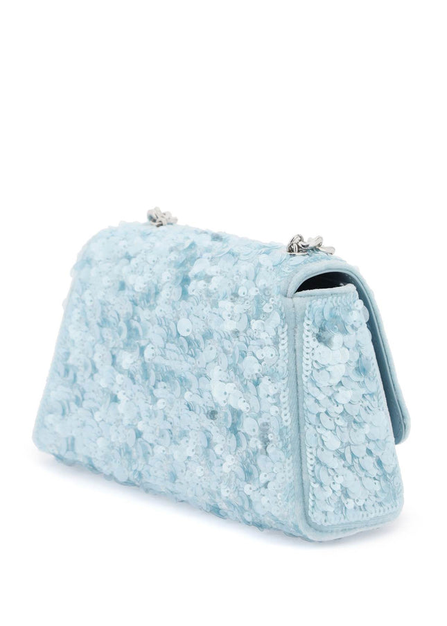 Self Portrait sequined bow mini shoulder bag