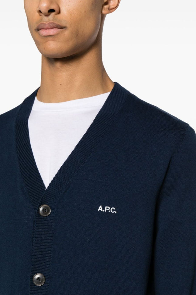 A.P.C. Sweaters Blue