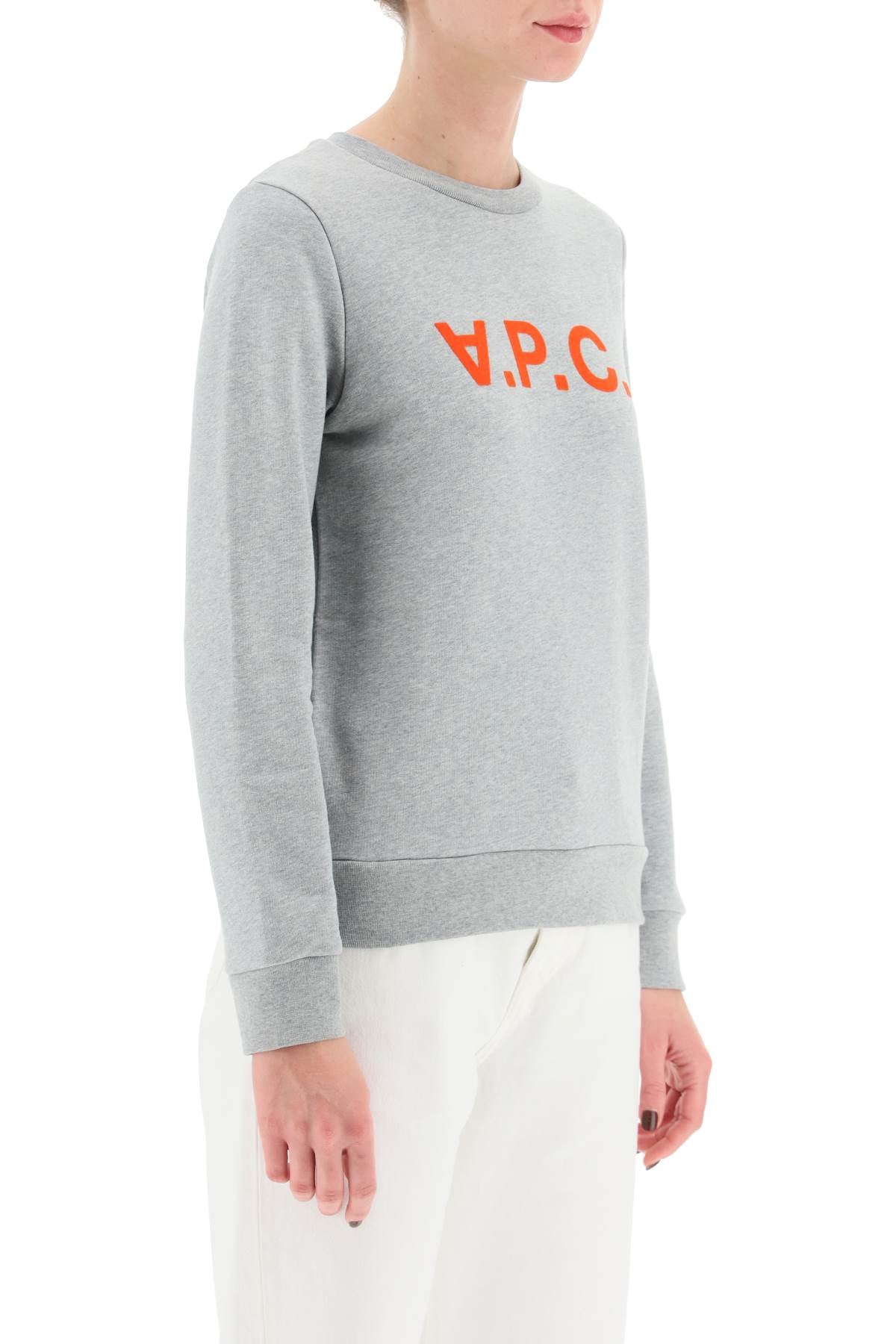 A.p.c. sweatshirt logo - Grey-clothing-A.P.C.-Urbanheer