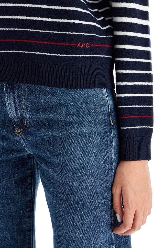A.P.C. "striped wool billie pullover - Blue