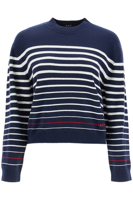 A.P.C. "striped wool billie pullover - Blue