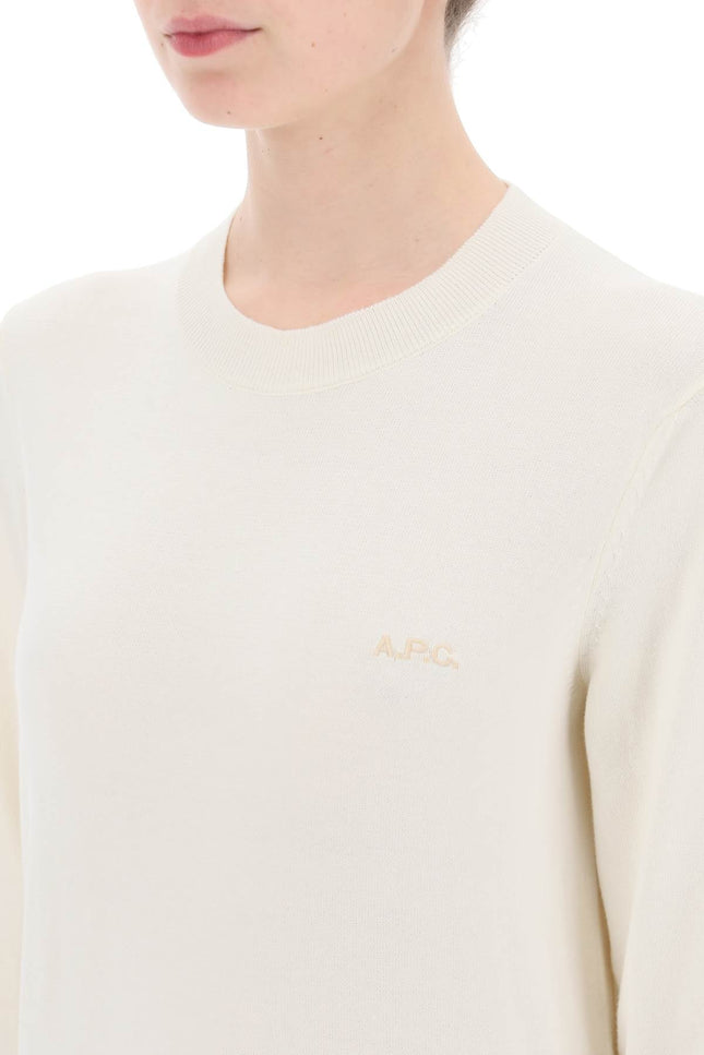 A.P.C. vera cotton crewneck pullover - White