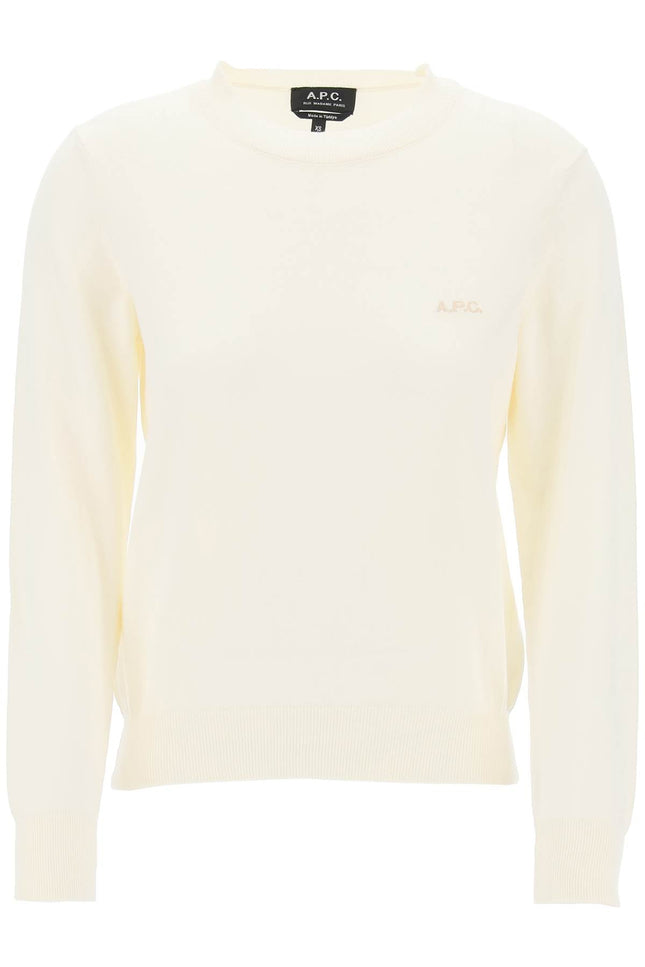 A.P.C. vera cotton crewneck pullover - White
